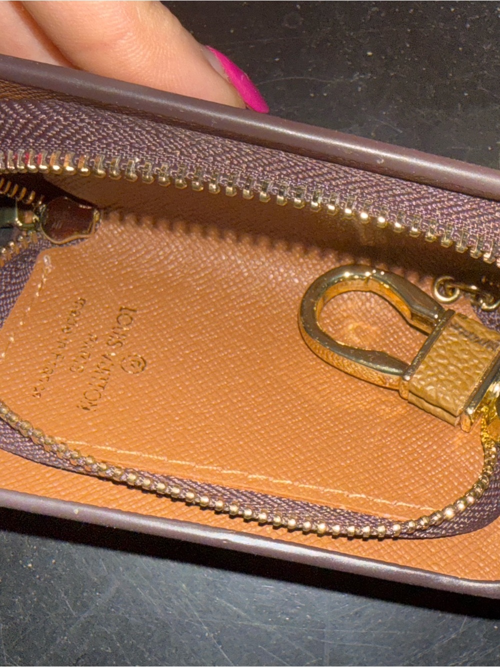 Louis Vuitton Monogram Key Pouch / Pochette Clés Brown Canvas Key Holder Wallet - Picture 3 of 4